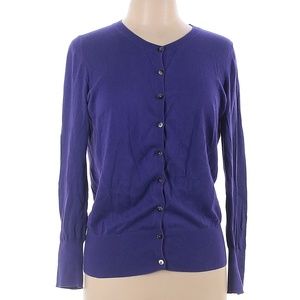 Old Navy Solid Purple Cardigan Size L